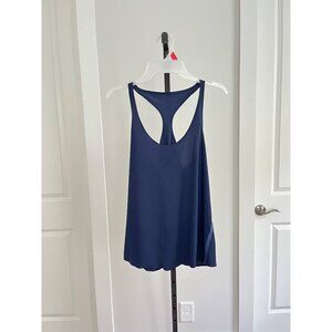 ADAY Navy Blue Racerback Tank Top Size S